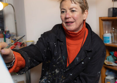 Portrait Künstlerin Daniela Dewes Gegenständliche Malerei - Wolfram Glaser - fotografie & film